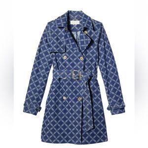 Michael kors denim trench nwt